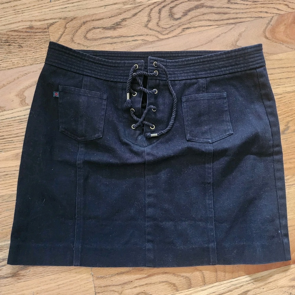 Vintage 90s Y2K Ralph Ralph Lauren Skirt 12 Lace Up